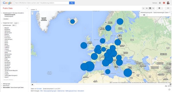 HR-Analytik - Google Public Data - via Landkarte - Intercessio Blogpost