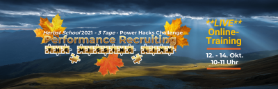Herbst School 2021 - Performance Recruiting - HEADER MIT LOGO