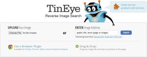Posting - Rückwärts Bildersuche mit Tineye Reverse Image Search