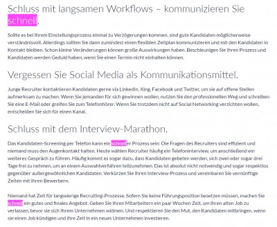 Temporausch im Socia -Recruiting Screenshot Carrierbuilder August 2016